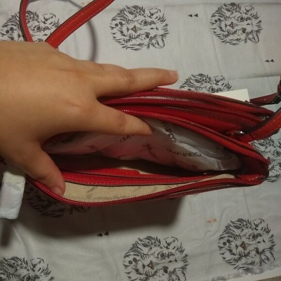 Calvin Klein Red Crossbody Bag - Picture 4 of 5